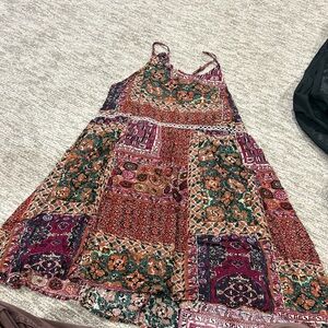 Mittoshop Multicolor Patchwork Mini Dress